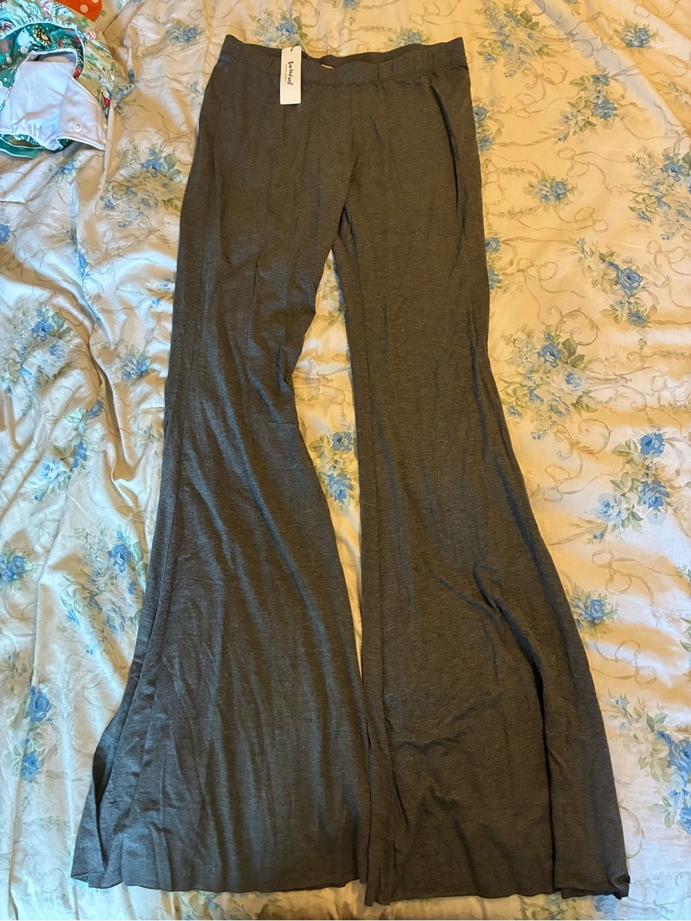 Flare Leg Women's Pants in Charcoal Gray